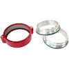 Aeroflow Billet Aluminium Intercooler Clamps Red 3-1/2in 88.9mm Bore AF25-3500R