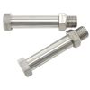 Aeroflow Stainless Through Frame Fitting 2-3/8in Long Female M10 x 1.0 to -3AN AF285-02