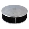 Aeroflow Chrome Air Filter Assembly 9in x 2-3/4in 5-1/8in Neck Black AF2851-1120