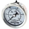 Aeroflow 1-1/2in Liquid Filled 15 psi Pressure Gauge White Face Black Pointer AF30-2202