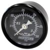 Aeroflow 1-1/2in 30 psi Pressure Gauge Black Face White Pointer 1/8in NPT Male Thread AF30-2210