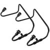 Aeroflow Black S/S Dual Inlet Fuel Line Kit AF30-2671BLK