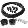 Aeroflow Universal Oil Cooler Line Kit 3m Braided Hose universal oil filter sandwich plate AF30-4000