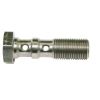 Aeroflow Stainless Double Banjo Bolt 7/16in-24 30mm AF318-04