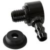 Aeroflow Universal Billet Brake Booster Valve with 3/8in Barb Black AF350-01BLK