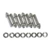 Aeroflow Blower Stud Kit 2.50in Total Length Silver Studs & Nuts AF37-0602