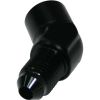 Aeroflow 45 Female NPT to Male AN Adapter 1/8in to -4AN Black AF371-04BLK