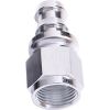 Aeroflow 400 / 510 Series Push Lock Straight Hose-End -6AN Silver AF401-06S