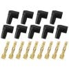 Aeroflow Xpro Silicone 90 Socket Distributor/Coil Boots & Terminals Black set of 9 AF4030-8851