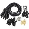 Aeroflow AF4038-31193C Ceramic Universal Straight Lead Set Black Plug Ends Std Hei V8
