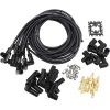 Aeroflow AF4038-31233C Ceramic Universal 90 Deg Lead Set Black Plug Ends Std Hei V8