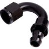 Aeroflow 400 Series Push Lock 150 Hose-End -6AN Black AF405-06BLK