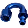 Aeroflow 400 Series Push Lock 180 Hose-End -12AN Blue AF406-12