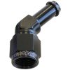 Aeroflow 45 Hose Barb 1/2in to -8AN Black AF412-08BLK
