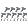 Aeroflow Xpro Silicone 90 HEI Boots & 90 Terminals Grey set of 9 AF4530-8849