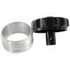 Aeroflow Billet Weld-On Filler Neck & Cap Black2in ID Weld-On With Rollover Valve Cap AF460-32-RV-BLK