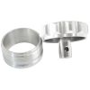 Aeroflow Billet Weld-On Filler Neck & Cap Silver 2in ID Weld-On With Rollover Valve Cap AF460-32-RV-S