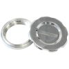 Aeroflow Low Profile Billet Filler Cap & 1-1/2in Female Weld-on Bung Polished Cap AF465-24P