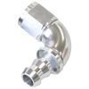 Aeroflow 510 Series Full Flow Tight Radius Push Lock 90 Hose-End -12AN Silver AF513-12S