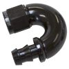 Aeroflow 510 Series Full Flow Tight Radius Push Lock 180 Hose-End -10AN Black AF516-10BLK
