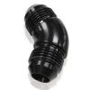 Aeroflow 45 Full Flow AN Union -4AN Black AF527-04BLK