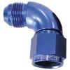Aeroflow 90 Full Flow Female/Male Flare Swivel -4AN Blue AF543-04