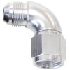 Aeroflow 90 Full Flow Female/Male Flare Swivel -6AN Silver AF543-06S