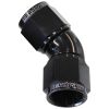 Aeroflow 45 Full Flow Female Coupler -8AN Black AF563-08BLK