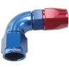 Aeroflow 570 Series 1pc Full Flow 90 Hose-End -6AN Blue/Red AF573-06D