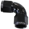 Aeroflow 90 Full Flow Female Coupler -8AN Black AF583-08BLK