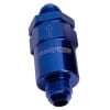 Aeroflow 30 Micron Billet Fuel Filter -6AN Blue. 2in Length AF609-06