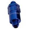 Aeroflow 30 Micron Billet Fuel Filter -8AN Blue. 2in Length AF609-08