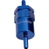 Aeroflow 30 Micron Billet Fuel Filter 1/2in Barb Blue. 2in Length AF610-08