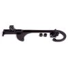Aeroflow Billet Throttle Cable Bracket 4150 Black AF64-2026BLK