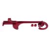 Aeroflow Billet Throttle Cable Bracket 4150 Red AF64-2026R