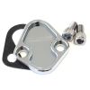 Aeroflow Billet Fuel Pump Block-Off Plate Chrome AF64-2027C