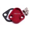 Aeroflow Billet Fuel Pump Block-Off Plate Red AF64-2027R