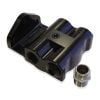 Aeroflow Billet Remote Oil Filter Head -8 ORB Side entry Black AF64-2061