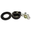 Aeroflow Billet Oil Filter Block Adapter Universal -8 ORB Black AF64-2076