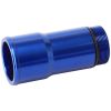 Aeroflow Radiator Hose Adapters Blue 1.5in OD 2.75in Length 1-1/4in-20 thread AF64-2080