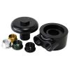 Aeroflow Billet Oil Filter Block Adapter 90 Low Profile Universal -8 ORB Black AF64-2098