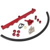 Aeroflow Billet Fuel Rail Kit Red AF64-2122R