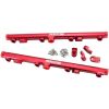 Aeroflow AF64-2155R GM LS1 LS2 LS3 Fuel Rail Red -8ORB