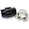 Aeroflow Radiator Hose Temp Sender Adapter 1-1/2in 38mm OD with 1/8in NPT port Black AF64-2238