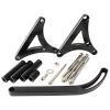 Aeroflow Mid Mount Billet Alternator Bracket Black AF64-4025BLK