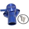 Aeroflow Billet Aluminium Swivel Thermostat Housing Blue AF64-4036