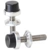 Aeroflow Universal Billet Bonnet Adjusters with 5/16in UNC Thread Polished Finish AF64-4101