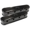 Aeroflow Billet Aluminium Retro 2-Piece LS Valve Covers Black AF64-4110BLK