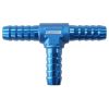 Aeroflow Aluminium Barb T-Piece Blue 3/16in 5mm AF64-4202