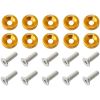 Aeroflow Billet Dress-Up/Fender Bolt Kit M6 x 1.00mm 20mm UHL Gold AF64-4365G